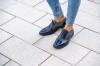 Klasikiniai oxford stiliaus batai "Prašmatniai mėlyni"