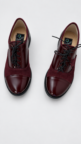 Oxford stiliaus bateliai "Burgundy" 